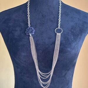 🌸Long Silver and Gold Tone Necklace